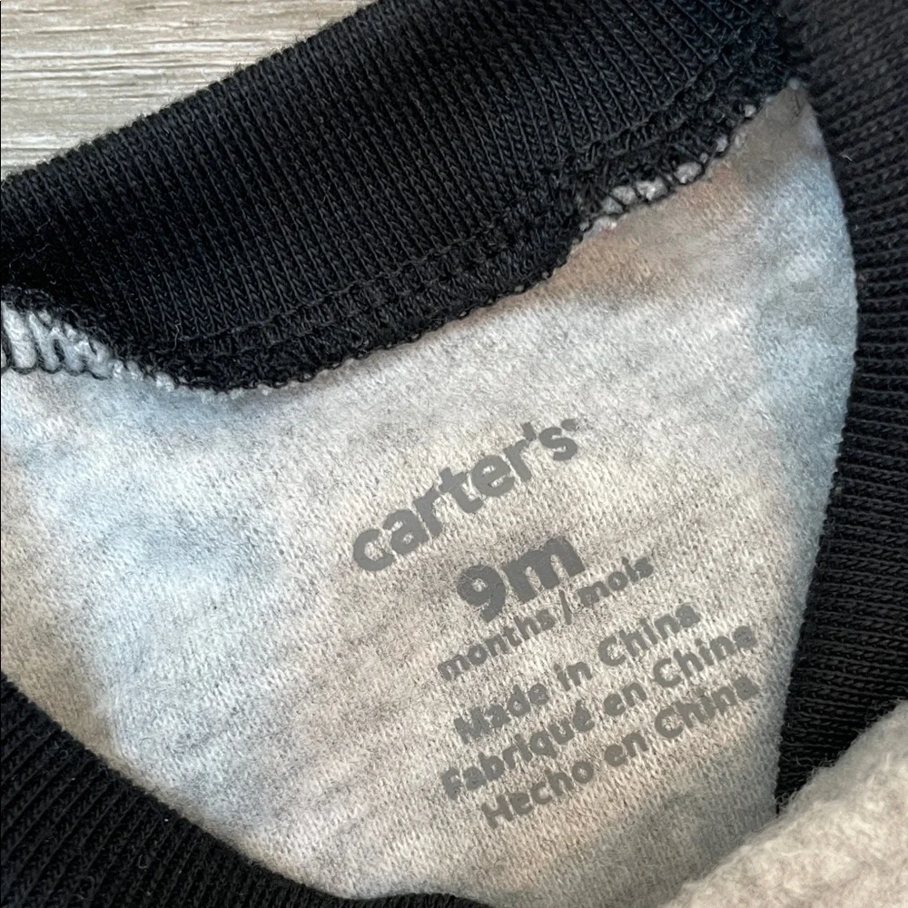 Carter's baby boys raccoon fleece zip up footie